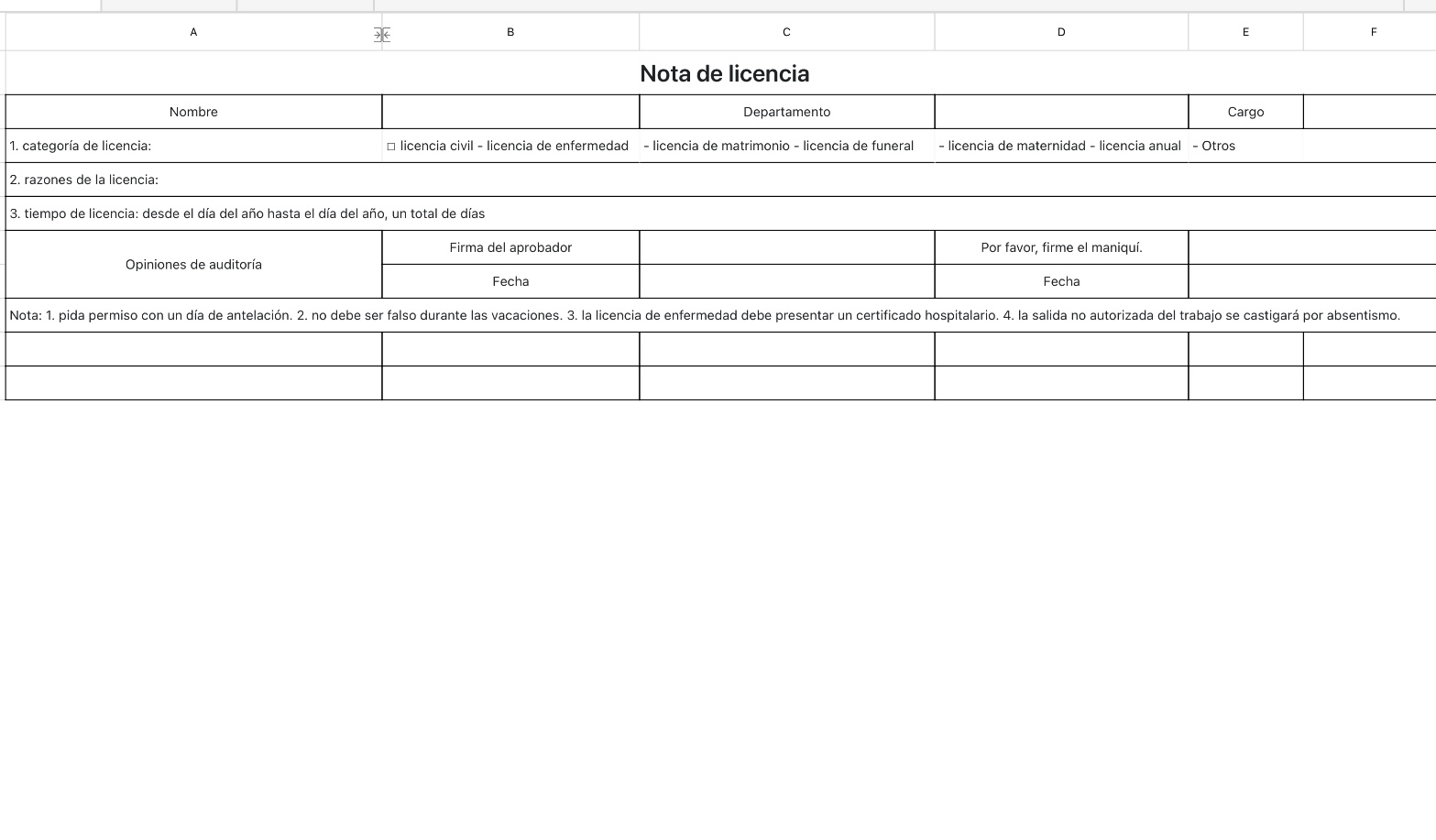 Nota de licencia 1